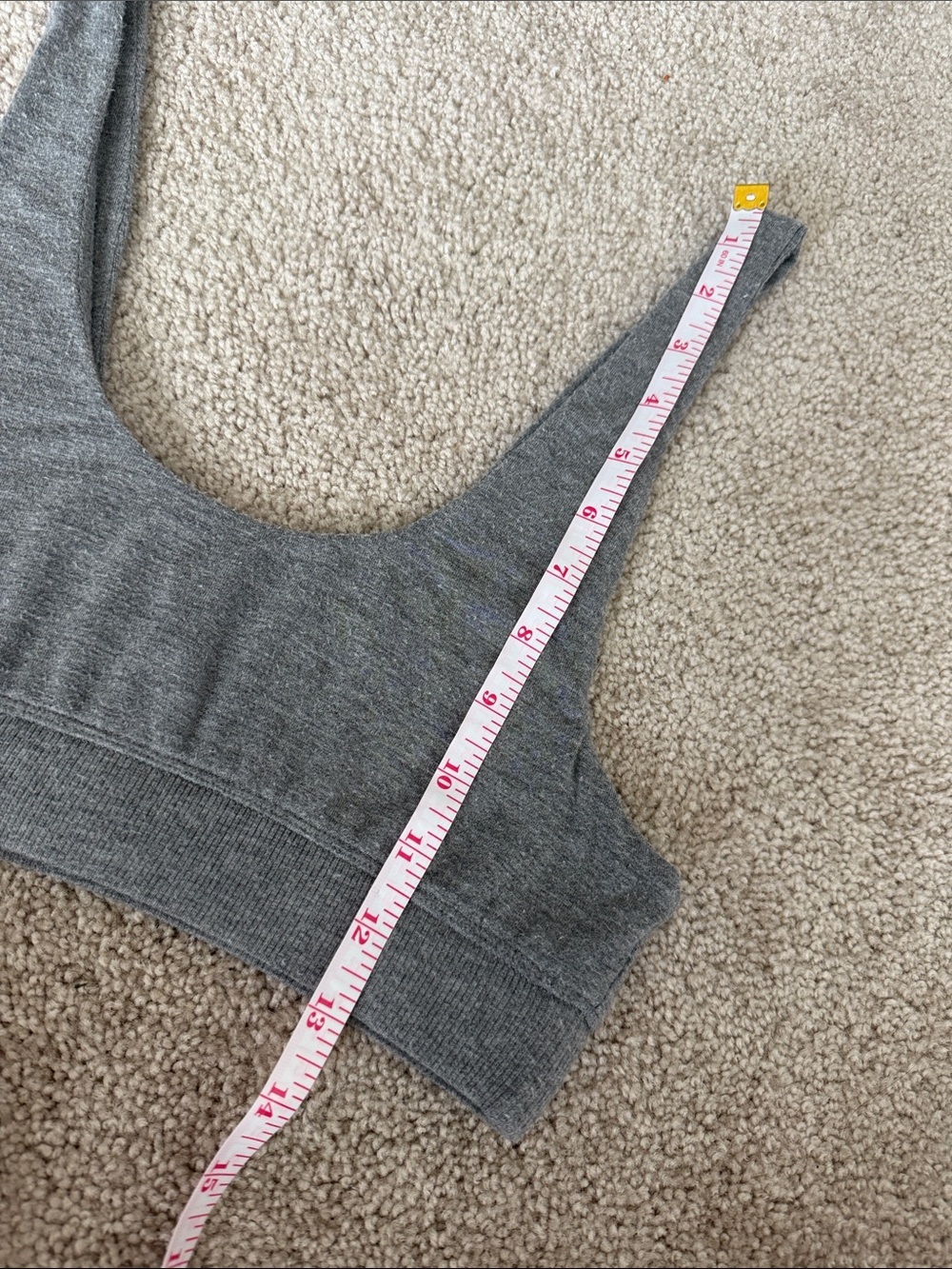 SKIMS Gray Seamless Scoop Neck Bralette - Picture 6 of 6